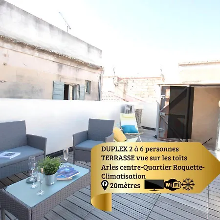 Appartement Duplex Liberté-grande Terrasse-clim-quartier Roquette