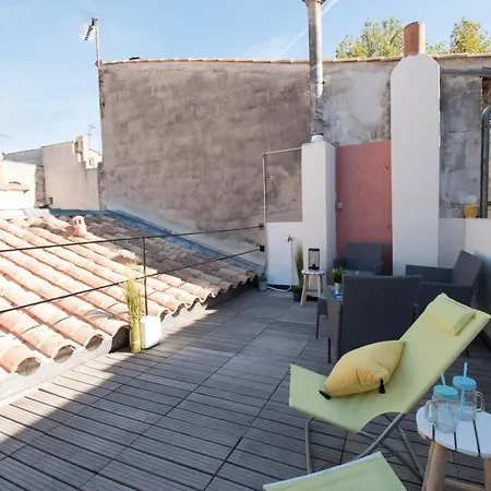 Duplex Liberté-grande Terrasse-clim-quartier Roquette Appartement *